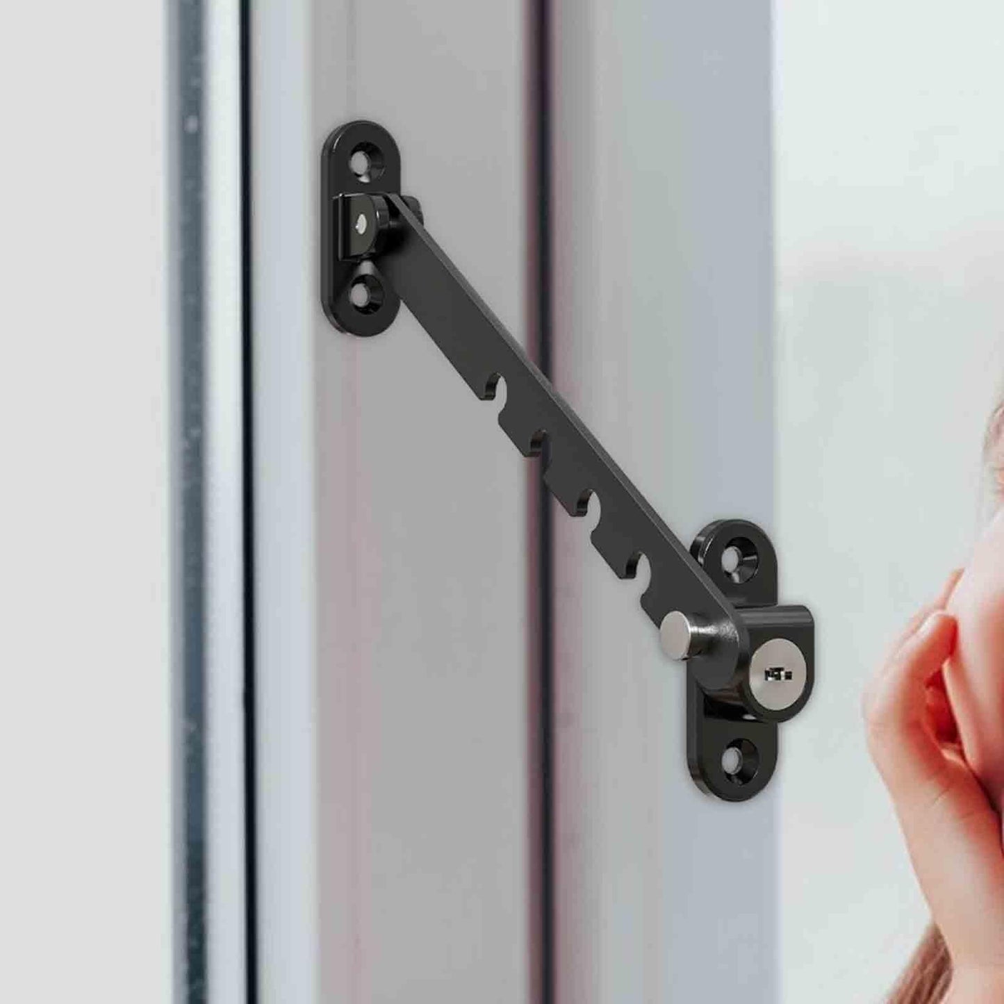 Bloque Porte - ChildSafetyLockStopper™ - Noir - Bebe sirich