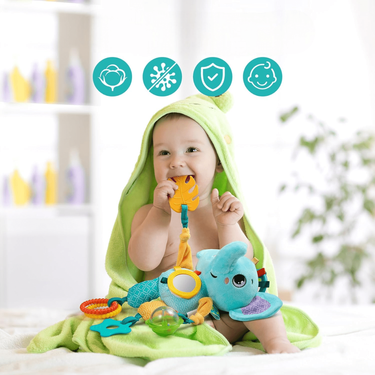 Jouet d'éveil - SoftHangingToy™ - Elephant - Bebe sirich