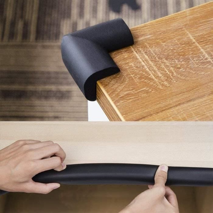 Protecteur de Coin de Table - BabySafetyCornerProtector™ - Noir - Bebe sirich